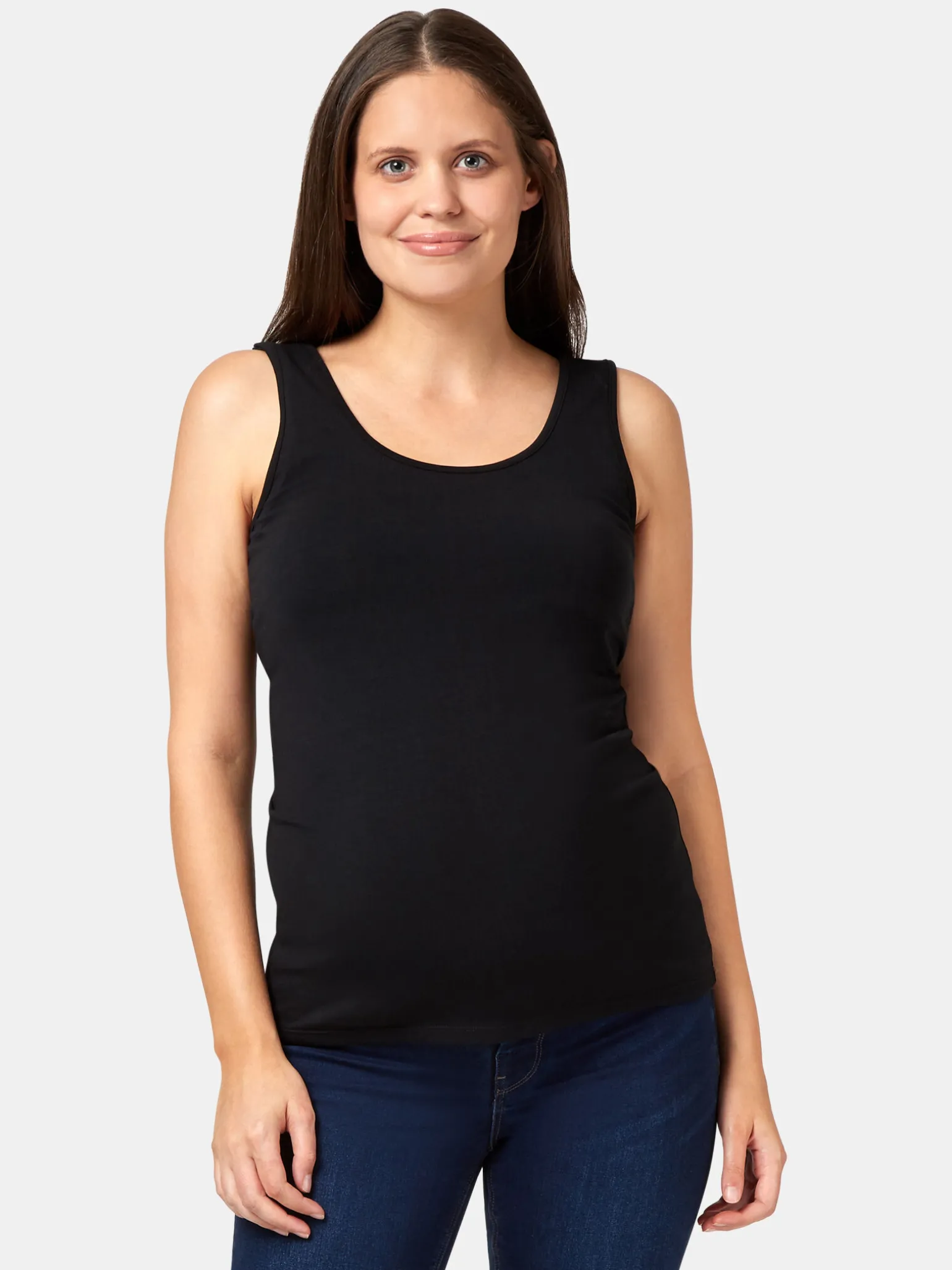 Best Jeanswest Post Maternity Cotton Nursing Tank Black