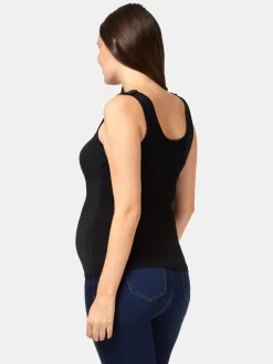 Best Jeanswest Post Maternity Cotton Nursing Tank Black