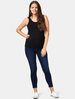 Best Jeanswest Post Maternity Cotton Nursing Tank Black