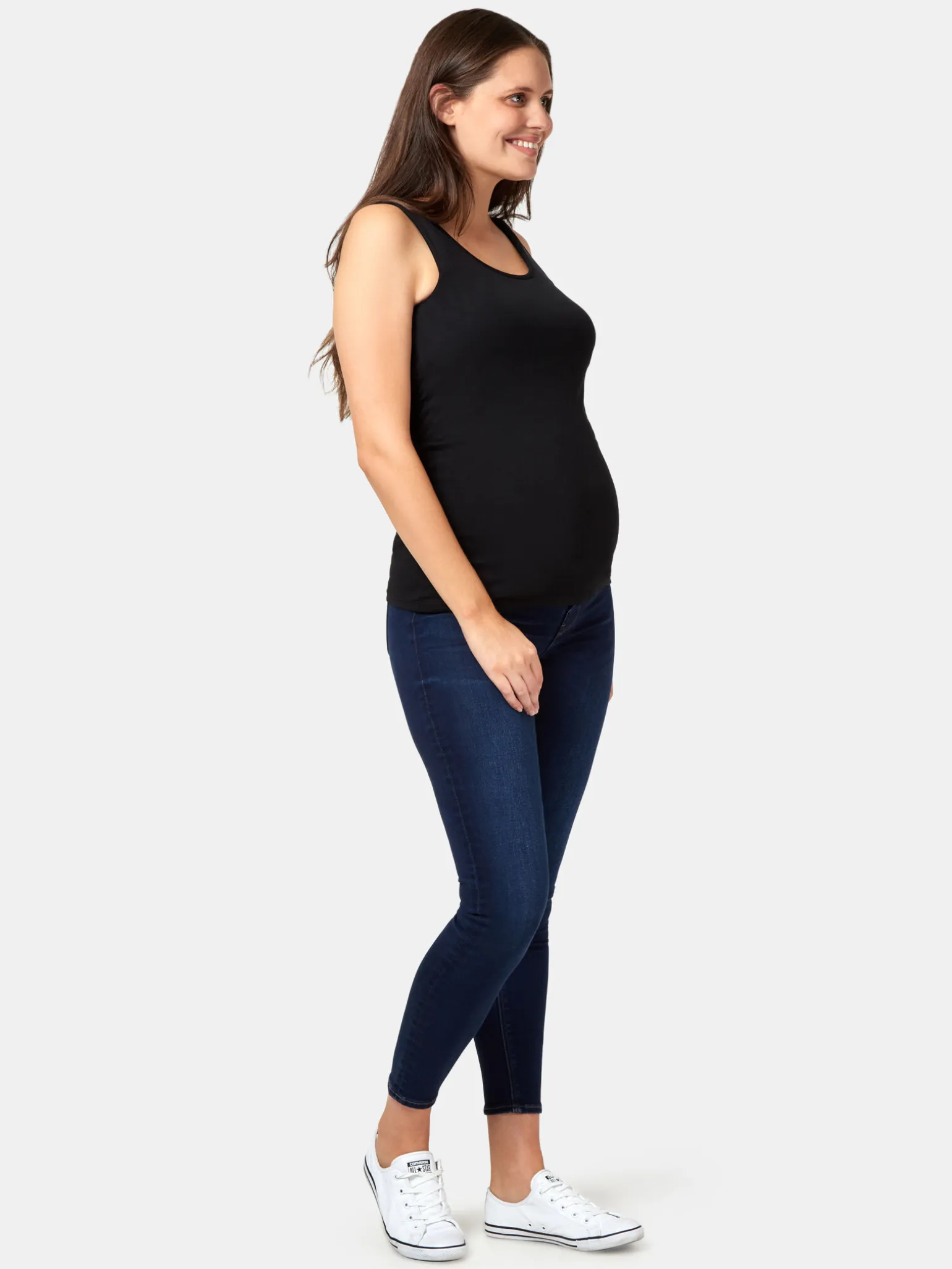 Best Jeanswest Post Maternity Cotton Nursing Tank Black