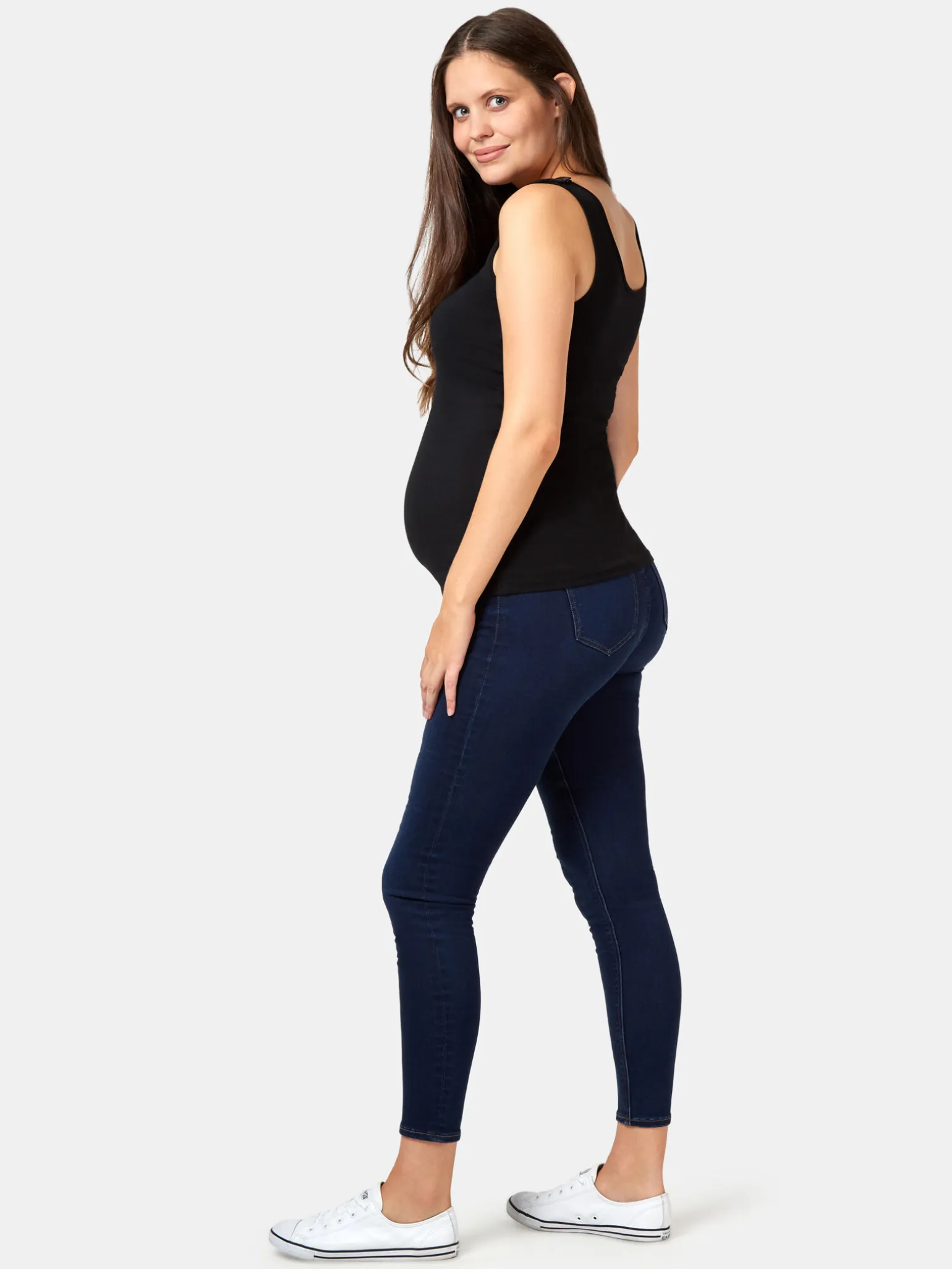 Best Jeanswest Post Maternity Cotton Nursing Tank Black