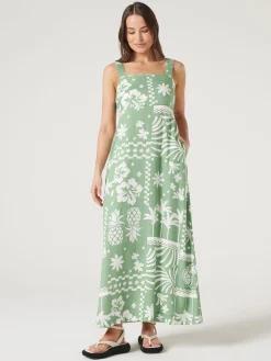 Cheap Jeanswest Priya Sleeveless Dress Green