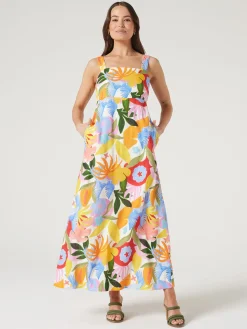 Clearance Jeanswest Priya Sleeveless Dress Green