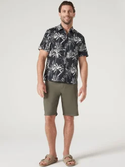 Cheap Jeanswest Short Sleeve Leon Print Shirt Black