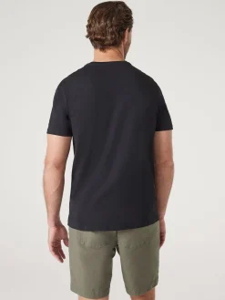 Cheap Jeanswest Short Sleeve Palm Embroidered Crew Tee Black