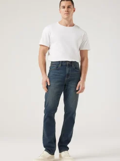 Outlet Jeanswest Slim Straight Jeans True Vintage DarkIndigo