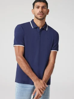 Sale Jeanswest SS Nash Tipped Polo Blue