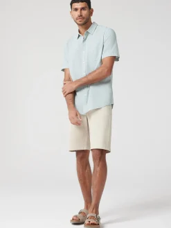 Best Jeanswest SS Wolf Textured Shirt Blue