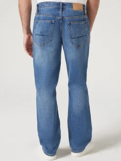 Shop Jeanswest Straight Leg Jeans MidIndigo