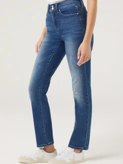 Online Jeanswest Tummy Trimmer Slim Straight Jeans MidIndigo