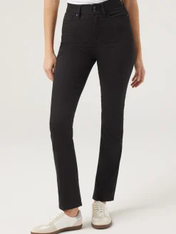 Fashion Jeanswest Tummy Trimmer Slim Straight Jeans Black