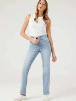 Cheap Jeanswest Tummy Trimmer Straight Jeans LightIndigo